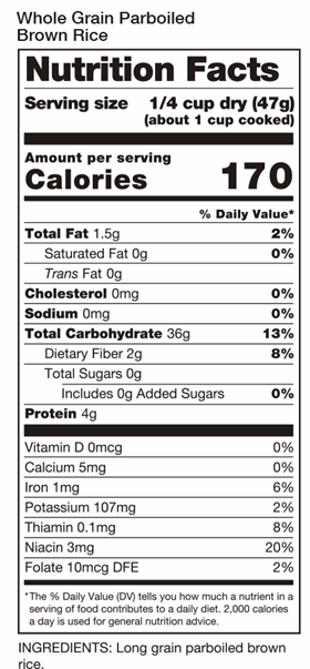 Nutritional Facts