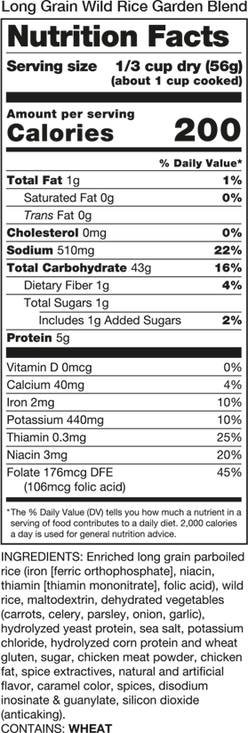 Nutritional Information