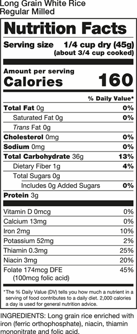 Nutritional Information