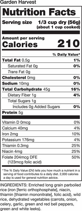 Nutritional Information