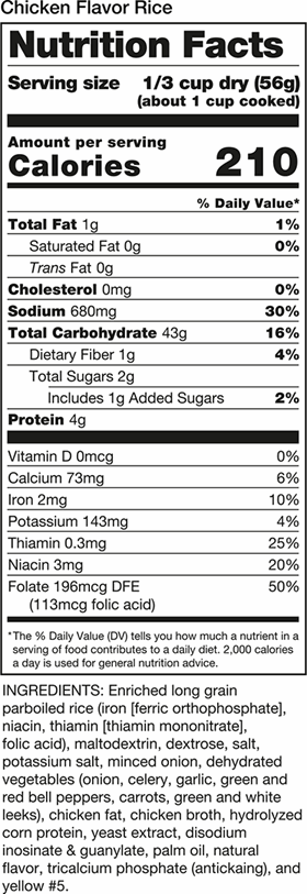 Nutritional Information