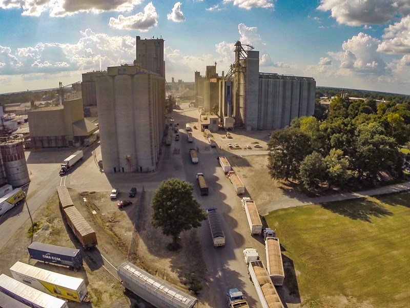 Aerial view Stuttgart Mill