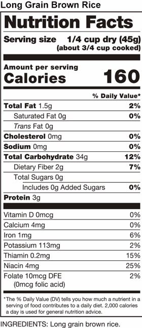 Long Grain Brown Rice